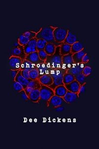 The cover of Dee’s book. The image is blue and red cell on a purple background, with the book title in the centre and Dee’s name below. 